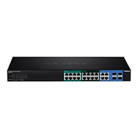 TRENDnet TRENDnet TPE 204US - switch - 20 portar - smart - rackmonterbar
