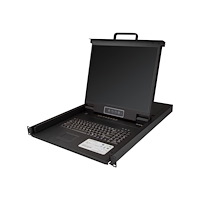 StarTech.com StarTech.com 8-ports rackmonterad KVM-konsol med 1,8 m kablar - Integrerad KVM-switch med 19-tums LCD-skärm - 1U LCD KVM...
