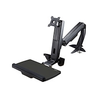 StarTech.com StarTech.com Sit Stand Monitor Arm, Desk Mount Adjustable Sit-Stand Workstation Arm for Single 34" VESA Mount Display, E...