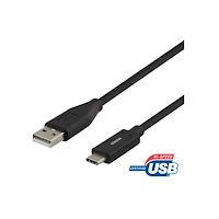 Deltaco DELTACO USBC-1004M - USB typ C-kabel - 24 pin USB-C till USB - 1 m