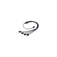 AKASA Akasa AK-CBLD04-50BK - RGB LED-delare - 4-polig adresserbar RGB LED-kontakt till 4-polig adresserbar RGB LED-kontakt - 5...