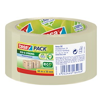 Beiersdorf Tesapack Eco & Strong förpackningstejp - 50 mm x 66 m - genomskinlig