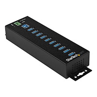 StarTech.com StarTech.com USB 3.0-hubb med 10 portar och nätadapter - Industriell USB-A-hubb i metall med ESD- och 350 W överspänning...