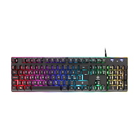 Deltaco DELTACO GAMING GAM-021-RGB - tangentbord - Nordisk - svart Inmatningsenhet