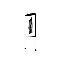 Hi-ND HI-ND Ceiling Solution monteringssats - dubbel sida - för LCD-panel för digital skyltning - svart, RAL 9005