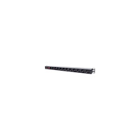 IC Intracom Intellinet Vertical Rackmount 12-Way Power Strip - German Type, With On/Off Switch and Overload Protection, 1.6m Power C...