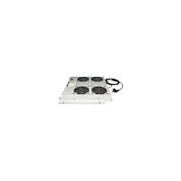 IC Intracom Intellinet 4-Fan Ventilation Unit for 19" Racks, Roof Mount, with Thermostat, Grey - fläktbricka för stativ