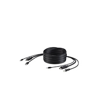 Belkin International Belkin Secure KVM Combo Cable - kabel för tangentbord/mus/video/ljud - TAA-kompatibel - 1.83 m