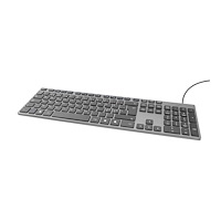 Deltaco DELTACO TB-801 - tangentbord - QWERTY - hela norden - mörkgrå Inmatningsenhet