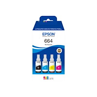 EPSON Epson EcoTank 664 - 4-pack - svart, gul, cyan, magenta - original - påfyllnadsbläck