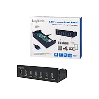 2direct LogiLink USB 3.0 hub, 7-port 5.25" internal, with fast charging port - hubb - 7 portar