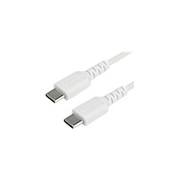 StarTech.com StarTech.com 1 m USB-C-kabel&nbsp;-&nbsp;vit - USB typ C-kabel - 24 pin USB-C till 24 pin USB-C - 1 m