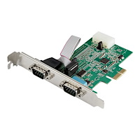 StarTech.com StarTech.com 2-portars PCI Express RS232-seriellt adapterkort - PCIe RS232-seriellt värdstyrenhetskort - PCIe till Dual...