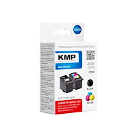 KMP KMP MULTIPACK C95V - 2-pack - svart, färg (cyan, magenta, gul) - kompatibel - bläckpatron (alternativ för: Canon 5225B00...