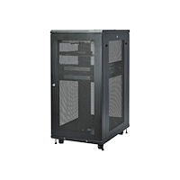 StarTech.com StarTech.com 19-tums 24U-serverskåp - 4 stolpar - Nätverksutrustningsrack med justerbart djup (5 till 76 cm) och hjul/ka...