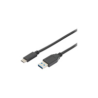 Digitus ASSMANN - USB typ C-kabel - 24 pin USB-C till USB typ A - 1 m