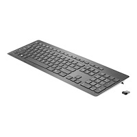 Hewlett-Packard HP Premium - tangentbord - tysk - kant i eloxerad aluminium Inmatningsenhet