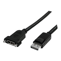 StarTech.com StarTech.com 3 ft / 91 cm 20 pin DP DisplayPort Extension Panel Mount Cable - DisplayPort to DisplayPort - Male to Femal...