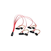 StarTech.com StarTech.com 50cm Internal Serial Attached SCSI Mini SAS Cable - SFF8087 to 4x SFF8482 - Internal Mini SAS Cable (SAS808...