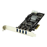 StarTech.com StarTech.com PCI Express (PCIe) SuperSpeed USB 3.0-kortadapter med 4 portar och 2 dedicerade kanaler på 5 Gbps – UASP –...