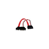 StarTech.com StarTech.com 6in Slimline SATA to SATA Adapter with Power - Slim SATA (F) to SATA (M) - Slimline Serial ATA to SATA (SLS...