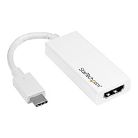 StarTech.com StarTech.com USB-C to HDMI Adapter - White - 4K 60Hz - videokort - HDMI / USB - 15 cm