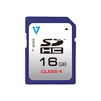 V7 V7 VASDH16GCL4R - flash-minneskort - 16 GB - SDHC