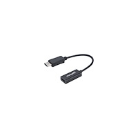 Manhattan Manhattan DisplayPort 1.1 to HDMI Adapter Cable, 1080p@60Hz, Male to Female, Black, DP With Latch, Not Bi-Directional, T...