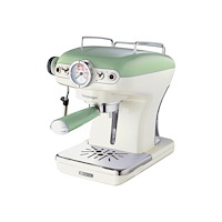 ARIETE Ariete 1389 Vintage - kaffemaskin med mjölkskummare - 15 bar - grön