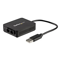 StarTech.com StarTech.com USB to Fiber Optic Converter, 100Mbps, USB 2.0 to Fiber Network Adapter, 100BASE-FX SC Female Duplex Multim...