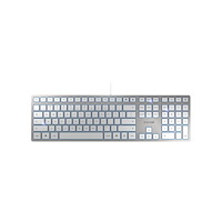 CHERRY CHERRY KC 6000 SLIM - tangentbord - amerikansk - silver Inmatningsenhet