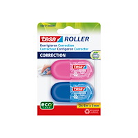Beiersdorf Tesa ecoLogo MINI - korrigeringsrulle - 5 mm x 6 m - plast, PET (paket om 2)