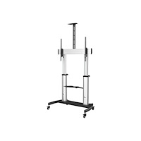 StarTech.com StarTech.com Mobilt TV-stativ - Kraftig TV-vagn för 60-100-tums skärmar (100kg) - Höjdjusterbart golvstativ på hjul för...