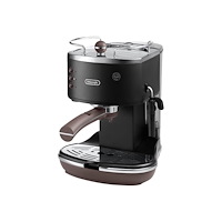 Delonghi De'Longhi Icona Vintage ECOV 311.BK - kaffemaskin med mjölkskummare - 15 bar - matt black