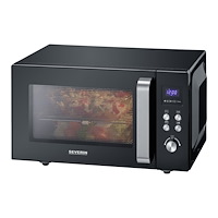 SEVERIN Elektrogeräte GmbH SEVERIN MW 7763 - mikrovågsugn med grill - fristående - svart / rostfritt stål