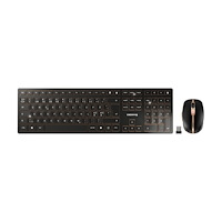 CHERRY CHERRY DW 9100 SLIM - sats med tangentbord och mus - hela norden - svart/brons Inmatningsenhet