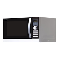 Sharp Sharp R-843INW - mikrovågsugn med konvektion och grill - fristående - silver