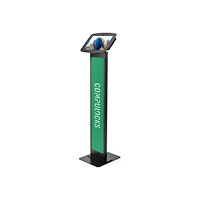 Compulocks Group Compulocks Galaxy Tab A8 10.5" Space Enclosure Brandable Floor Stand ställ - för surfplatta - märkningsbar - svart