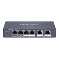 Hikvision Digital Technology Hikvision DS-3E1106HP-EI - switch - 4 portar - smart