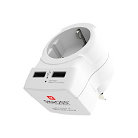 SKROSS SKROSS Country Travel Adapter Europe to UK USB - strömkontaktadapter med USB-laddningsadapter