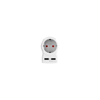 SKROSS SKROSS Country Travel Adapter strömadapter - 2 x USB, USA 2-strömpålar