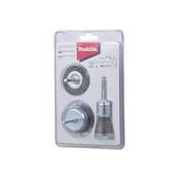 Makita Makita wire brush set - för stål, målarfärg, rust, coating - 3 delar