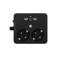 RaidSonic Technology ICY BOX IB-MPS2220B-CH - effektband - for desk or wall mounting, with USB charger