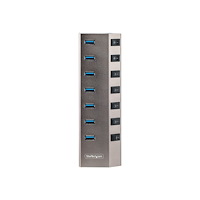 StarTech.com StarTech.com 7-Port Self-Powered USB-C Hub with Individual On/Off Switches, USB 3.0 5Gbps Expansion Hub w/Power Supply,...