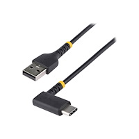 StarTech.com StarTech.com 6ft (2m) USB A to C Charging Cable Right Angle, Heavy Duty Fast Charge USB-C Cable, USB 2.0 A to Type-C, Du...