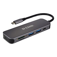 D-Link D-Link DUB-2325 - hubb - med kortläsare - 5 portar