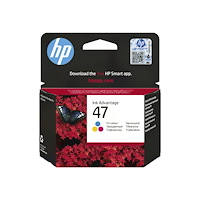 Hewlett-Packard HP 47 - färg (cyan, magenta, gul) - original - bläckpatron