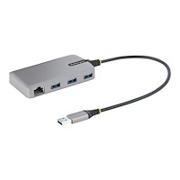 StarTech.com StarTech.com 3-Port USB Hub with Ethernet, 3x USB-A Ports, Gigabit Ethernet RJ45, USB 3.0 5Gbps, Bus-Powered, USB Hub w/...
