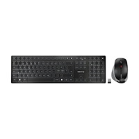 CHERRY CHERRY DW 9500 SLIM - sats med tangentbord och mus - hela norden - grå, svart Inmatningsenhet