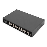 Digitus DIGITUS DN-95356 - switch - 19", IEEE 802.3 af/at - 24 portar - ohanterad - rackmonterbar